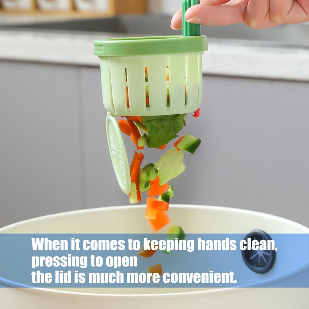 Cactus Kitchen Sink Drain Strainer Press to Dump Basket Waste Collector Fun Sink Accessory for Home Bathroom (YellowGreen-widened gasket-2)