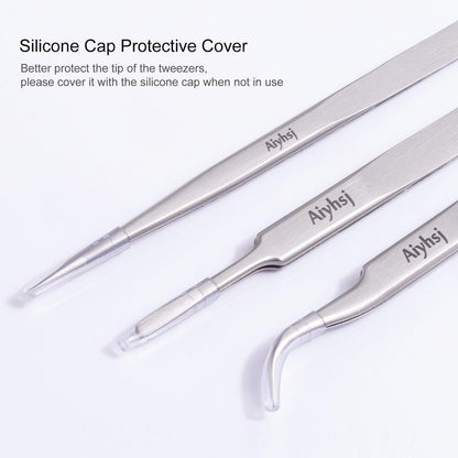 Precision Tweezer, Upgraded Professional Fine Tip curved, High-end Stainless Steel Tweezers for Craft, Electronics, Soldering, Eyelash Extensions, Laboratory Work, Jewelry-Making