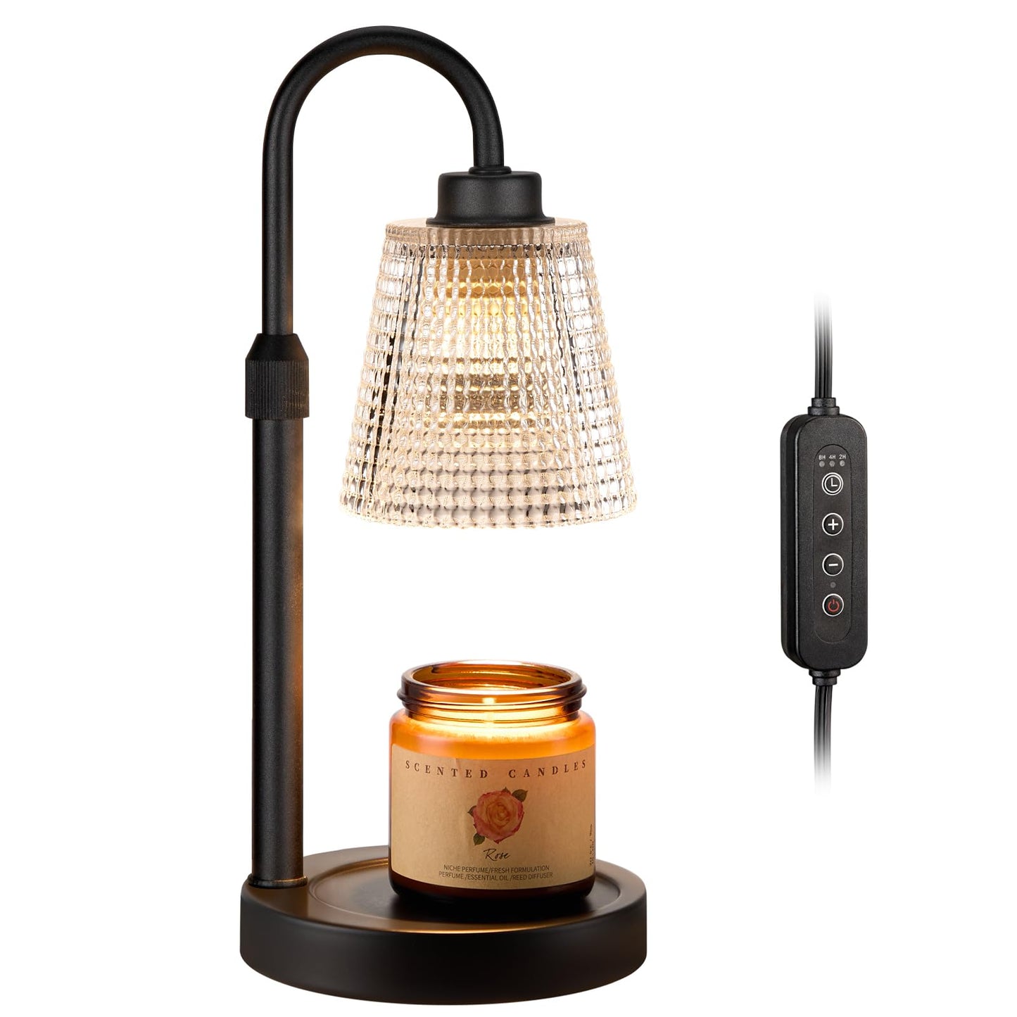 Candle Warmer Lamp with Timer, Dimmable Candle Warmer for Jar Candles, Height Adjustable Wax Melts Warmer, Birthday Gifts for Women Mom, House Warming Gifts New Home Decor