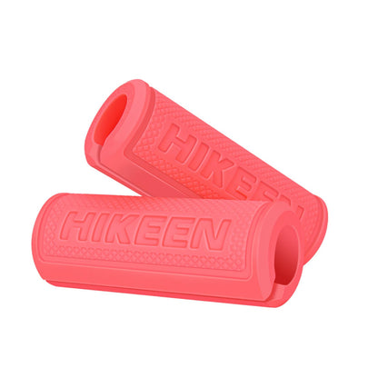 Hikeen Thick Bar Dumbbell Grips, Non Slip Hard Rubber Barbell Grips for Weight Lifting, Muscle Building - 1.77" Outer Diameter