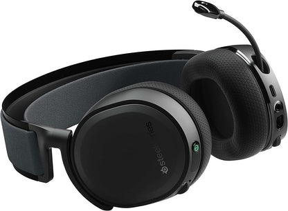 SteelSeries Arctis 7+ Wireless Gaming Headset – Lossless 2.4 GHz – 30 Hour Battery Life – USB-C – 7.1 Surround – For PC, PS5, PS4, Mac, Android and Switch - Black