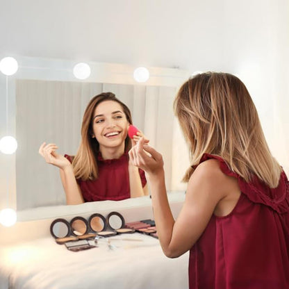 LED Vanity Mirror Lights, Hollywood Style With 14 Dimmable Bulbs, Adjustable Color & Brightness, USB Cable, Stick-on for Makeup Table Dressing Room