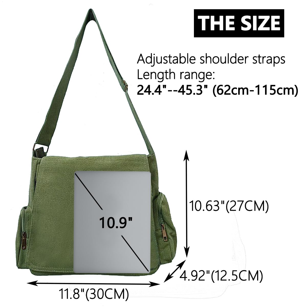 CHICGLOW Personalized Pattern Messenger Bag Cute Canvas Crossbody Bags Women/Men Shoulder Handbags Hobo Purses with Pockets