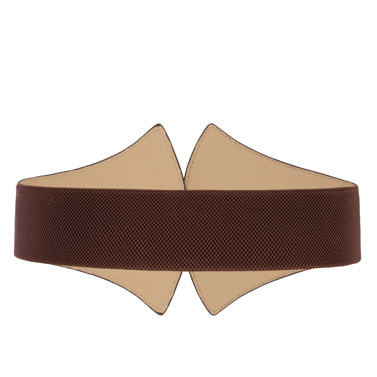 GRACE KARIN Corset Waist Belt for Women Wide Elastic Belt for Dresses 2.4inch Coffee S