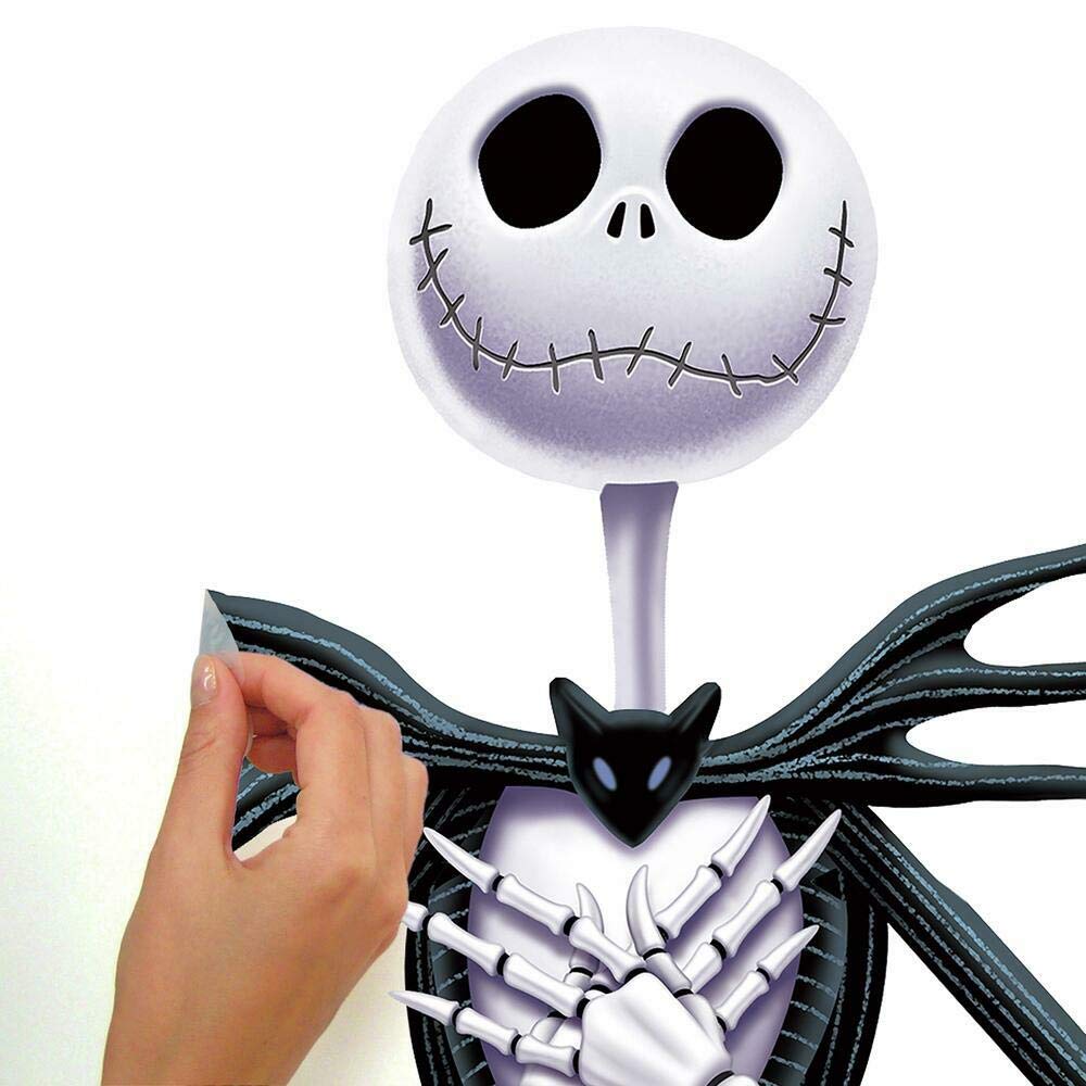 RoomMates Disney The Nightmare Before Christmas Jack Giant Peel and Stick Wall Decals, Vinyl, 1 Sheet, Made in USA