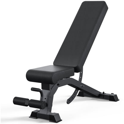 Adjustable Weight Bench with 12x4x4 Positions, 1200LB Heavy Duty Workout Bench for Home Gym, Commercial Incline-Flat-Decline Bench Press for Full Body Fitness, Fully Upright Backrest with 4 Suitable Leg Rest Gears