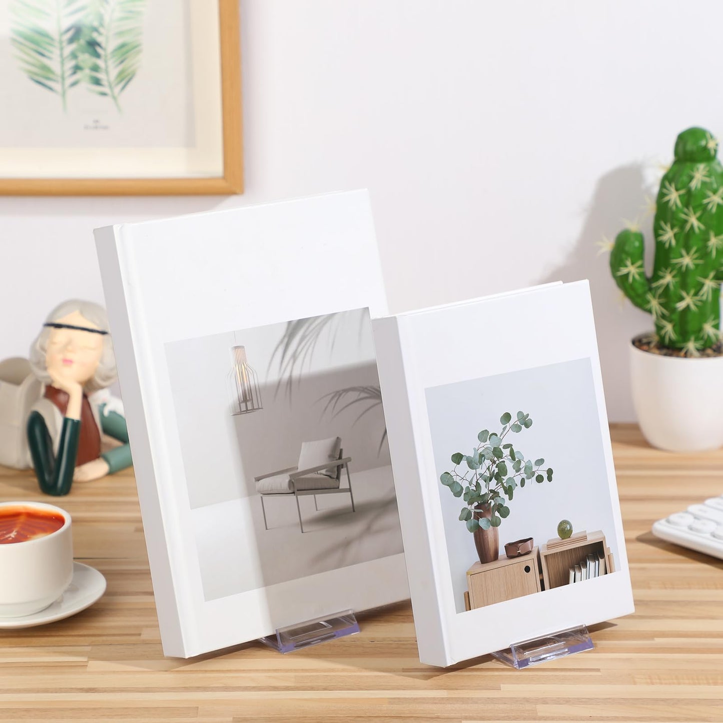 Memorywuu 36 Pack Acrylic Book Stand for Display Adjustable Clear Display Holder Easel Collector Stand for Home Office Back to School Comic Album CD Magazine Postcard Artworks (4.2 x 4.3 x 2.35 Inch)