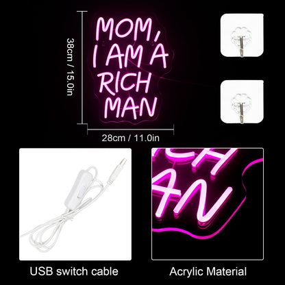Lucunstar I'M Literally Just A Girl Neon Sign,Pink Led Sign,Led Neon Light for Wall Decor,Light Up Sign for Bedroom,Dimmable Switch USB Connectivity Neon Signs for Girlsroom Decor,Party Light