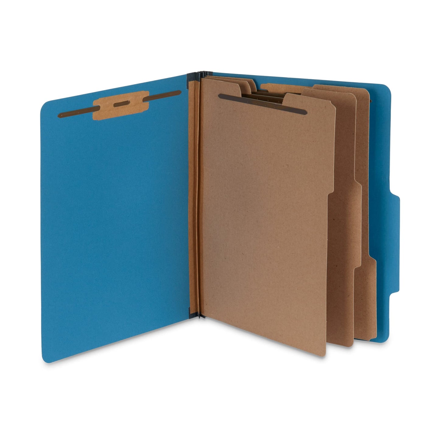 Blue Summit Supplies Dark Classification Folders, 3 Dividers, Letter Size with 2 Inch Tyvek Expansions, Use for Organizing Medical Records & Client Files, Great as Lease Folders, 10 Pack