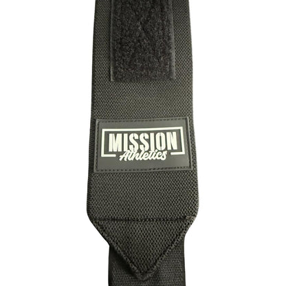 Mission Athletics Wrist Wraps for Weightlifting - 18” Premium Wrist Straps for Weightlifting With Thumb Loops, Best Gym Wrist Wraps for Lifting Weights, Bench Press & Powerlifting - For Men and Women