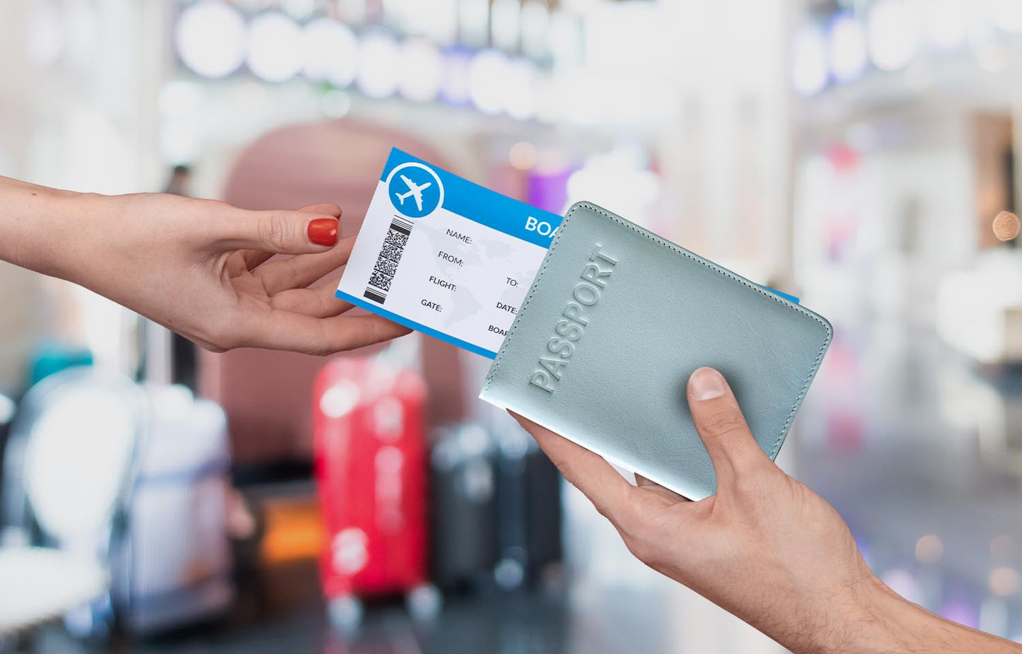 Chambray Basic Genuine Leather RFID Passport Cover