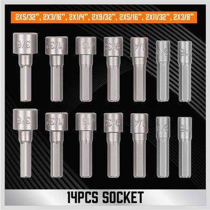 124-Piece Magnetic Screwdriver Set with Plastic Racking, Precision Screwdrivers, Magnetizer, Demagnetizer, Allen Keys, Nut Drivers, Ratchet Handles, Sockets & More - DIY Tools for Men, Tools Gift