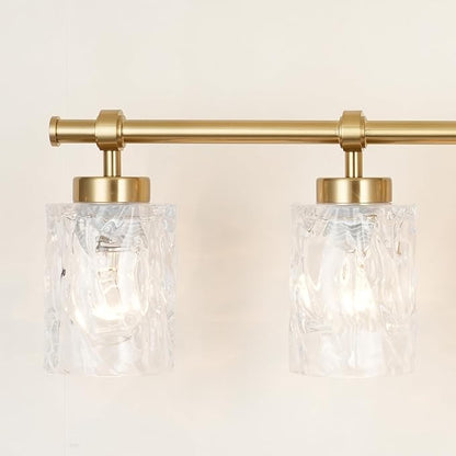 ALICE HOUSE Modern 6-Light Bathroom Vanity Light, 41” Brushed Brass Finish Wall Lighting Fixture Over Mirror for Bathroom, Powder Room, Makeup AL5095-W6