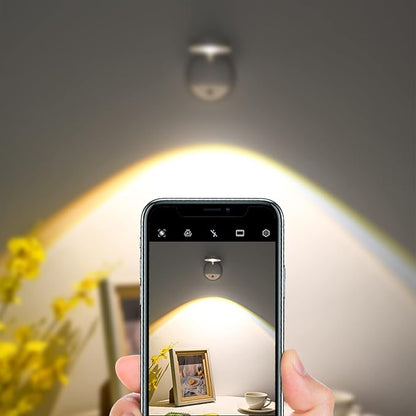 Wireless Picture Light Set of 2, Battery Operated Art Display Light with Motion Sensor and Rotatable Tube