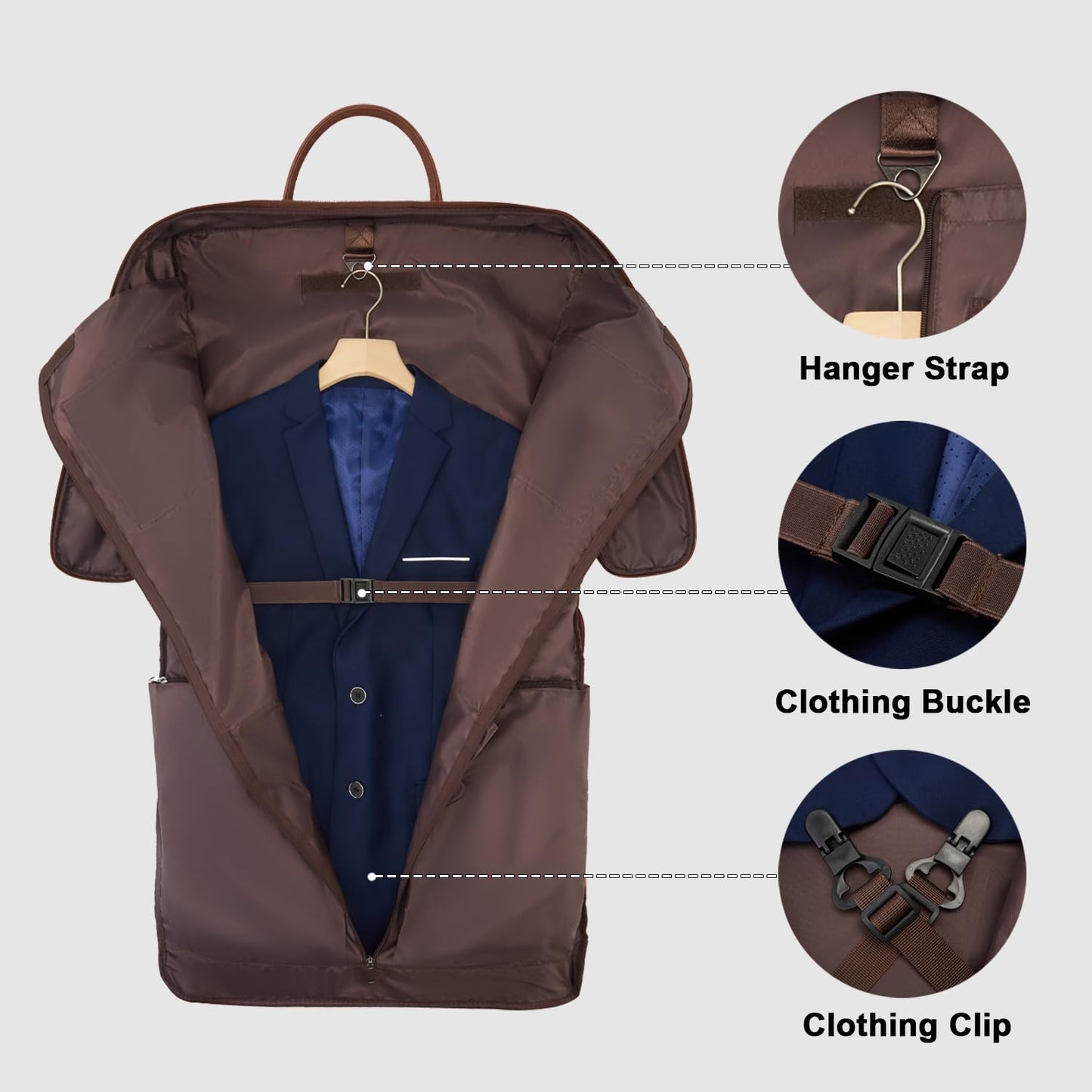 Garment Bag for Travel Large Carry on Garment Bags Men Women Garment Suitcase Bags