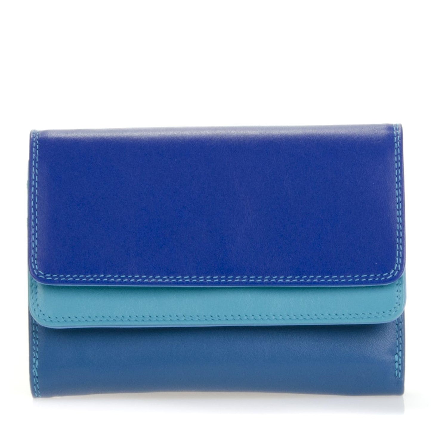 mywalit Double-Flap Wallet Leather Purse | 6 Credit Card Slots | ID Window, Coin Pockets & Pen | Seascape | Classy & Compact Accessory for Men & Women | Perfect for Everyday Use