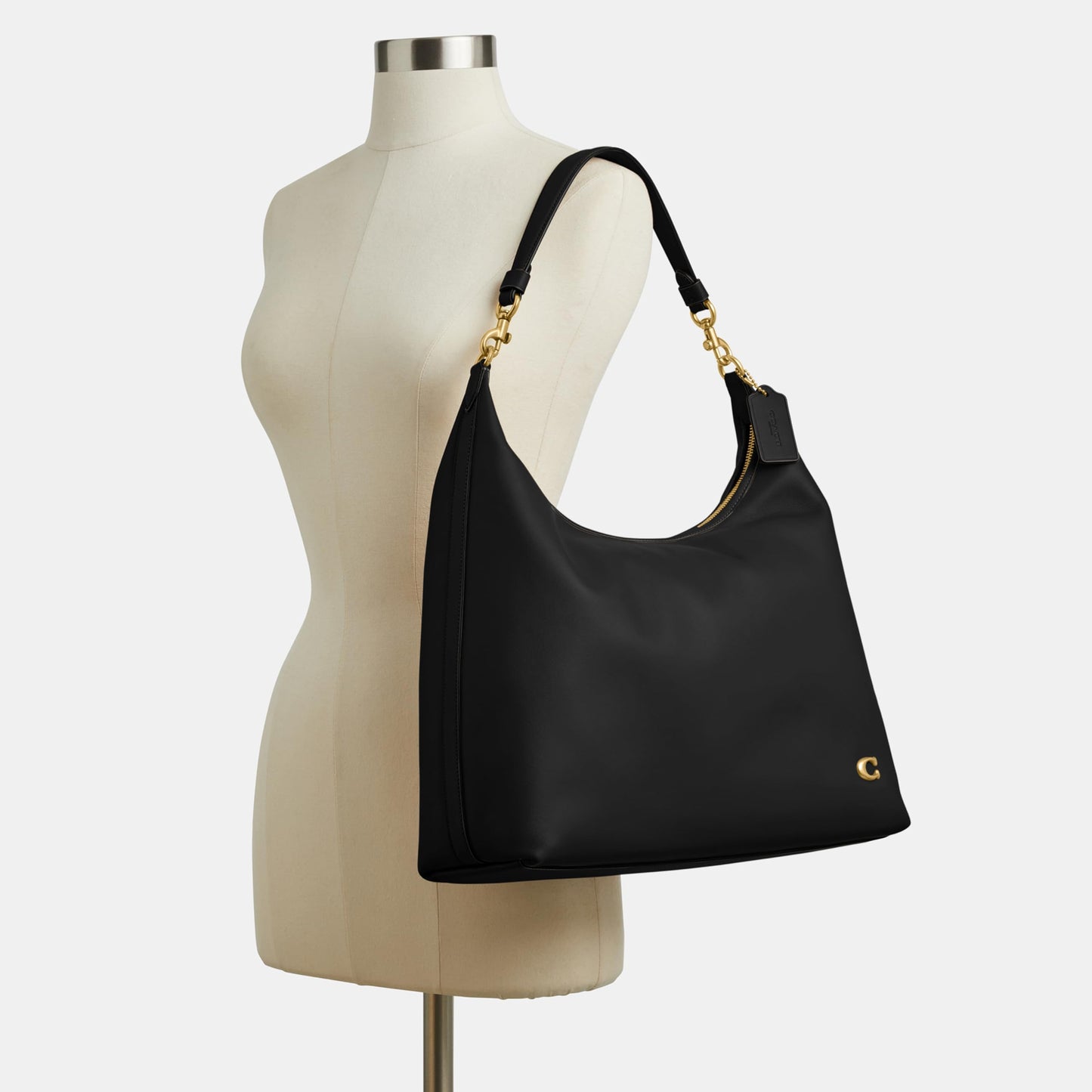 Coach Women's Glovetanned Leather Juliet Shoulder Bag, B4/Black, One Size