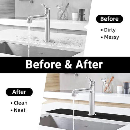 LOPNUR Faucet Mat for Kitchen Sink Protectors, 29 Inch Extra Long Kitchen Sink