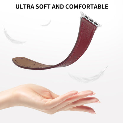 Italy Genuine Leather Bands Women Men Compatible with Apple Watch 38mm 41mm 40mm 42mm 44mm 45mm 46mm 49mm, iWatch Straps Smartwatch Replacement Band for Ultra SE 3/2/1 Series 11 10 9 8 7 6 5 4 3 2 1