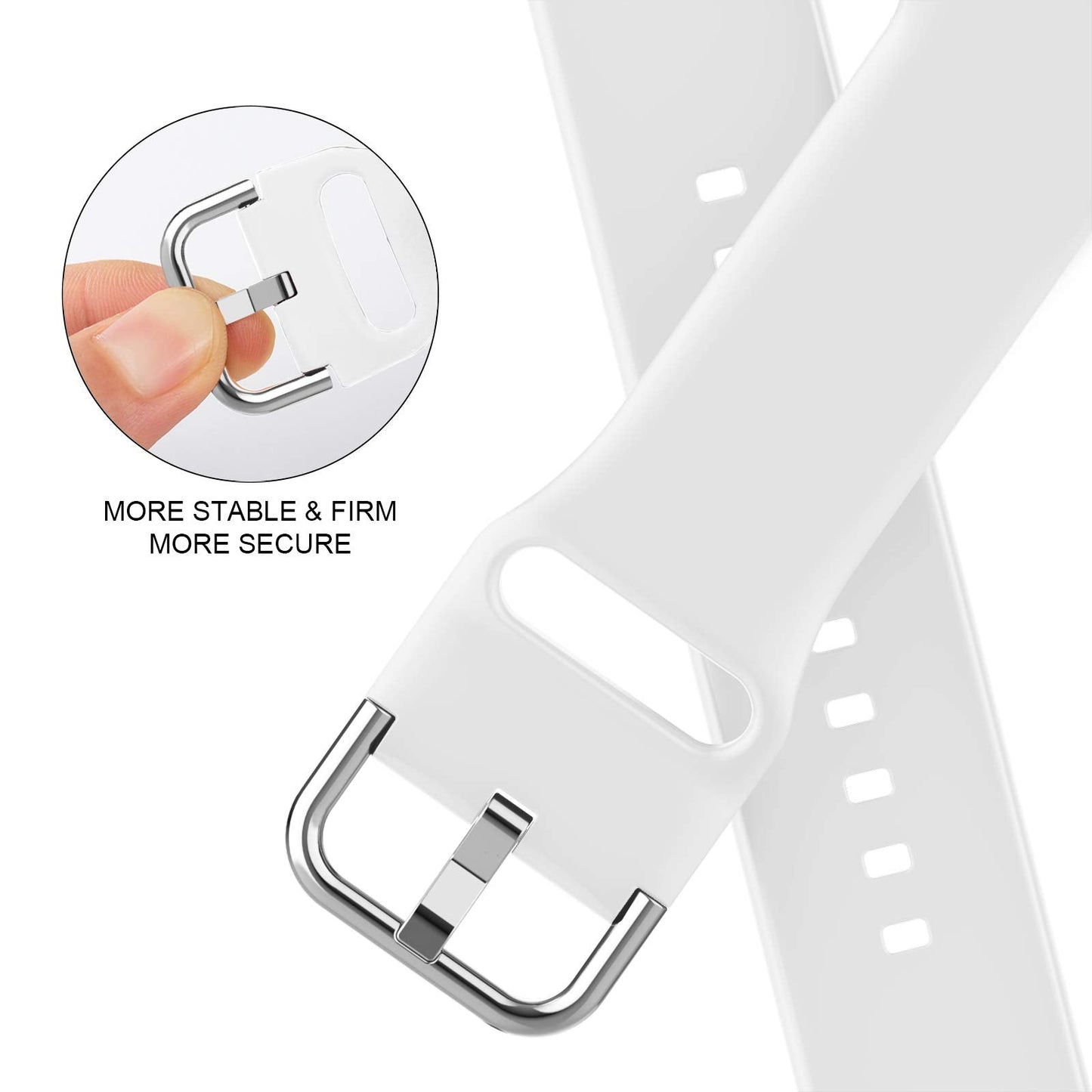 Sport Band Compatible with Apple Watch Bands 49mm 46mm 45mm 44mm 42mm 41mm 40mm 38mm, Soft Silicone Replacement Strap with Classic Clasp for iWatch Series 11 10 9 8 7 6 5 4 3 2 1 SE Ultra Women Men
