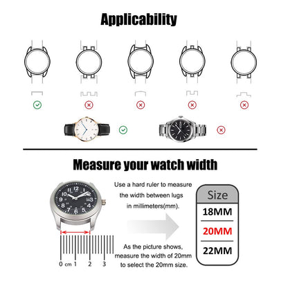 AMHUGE Extra Long Italian Genuine Leather Watch Strap-18mm，20mm，22mm，24mm Width -Brown Black Calf Leather Watch Band for Big Wrist Men or Women (18mm, Dark Brown)