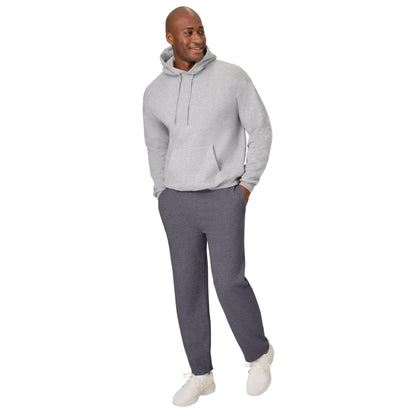 Hanes mens Hanes Comfortsoft Ecosmart Men's Fleece Sweatpants, Charcoal Heather, Large US