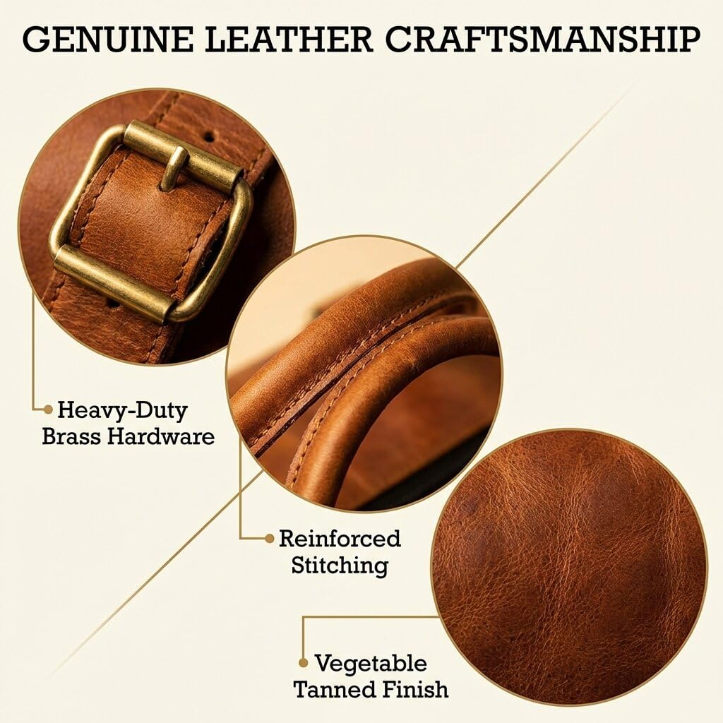 Leather Duffle Bag for Men Luggage Handmade Travel Bag Carry On Luggage Weekender Bags Overnight Gym Sports Cabin Holdall Bag For Airplanes Men And Women (34 Inch Brown)