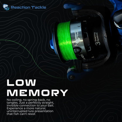 Reaction Tackle Monofilament Fishing Line - Premium Nylon Mono Line, Strong & Abrasion-Resistant, Low Memory for Smooth Long Casts - Freshwater & Saltwater - Hi Vis Orange | 10lb (350 Yards)