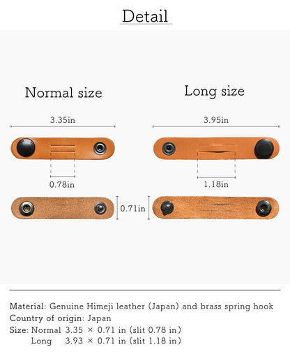 TAVARAT Cord Organizer, Cable Organizer, Charger Organizer, made in Japan, Genuine Leather, Cable Straps, Cable management, Cable Holder (Three-colour set A)