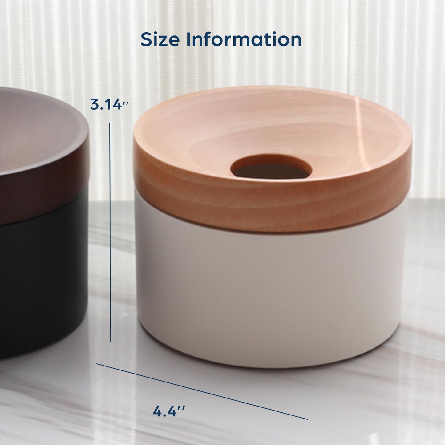 mordeco Revov Coin Storage II, Beech Wooden Lid Storage Box with Magnetic Rotating, Aluminum Coin Bank, Money Saver, Gift, Mother's Day, Designed for All US Coins (Black)
