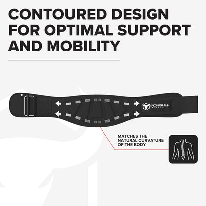 Iron Bull Strength Weightlifting Belt for Men and Women - 6 Inch Auto-Lock Weight Lifting Back Support, Workout Back Support for Lifting, Fitness, Cross Training and Powerlifitng (Medium, Black)