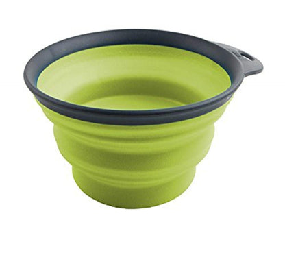Dexas Popware for Pets Collapsible Travel Cup, Large, Gray/Blue