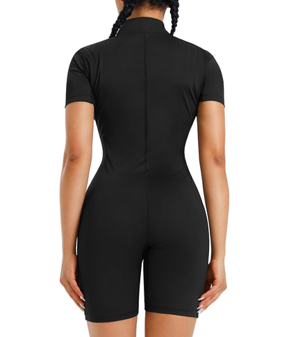 Junlan Sauna Suit Women Sweat Waist Trainers Jumpsuit Workout Sweat Suit