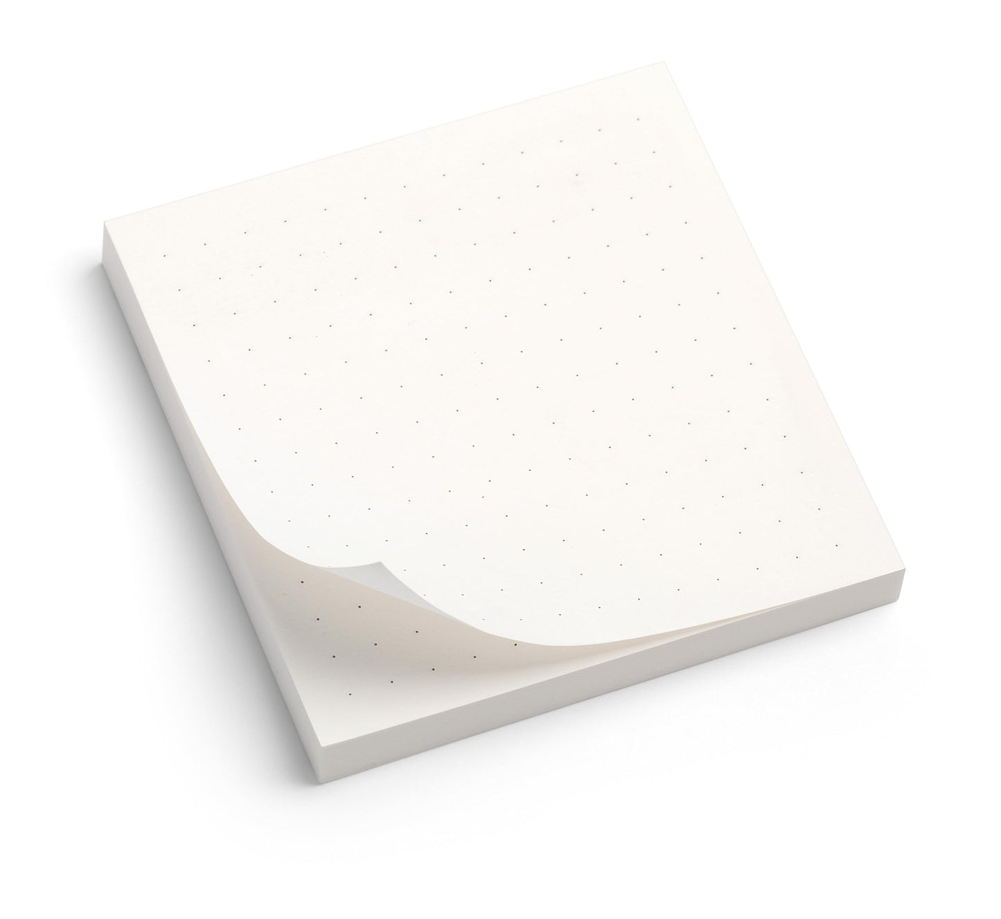 12pk Dot Grid Sticky Notes | 3x3 Inch Small Self Stick White Dotted Notepads for Desk and School Supplies