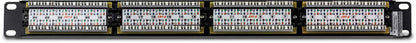 TRENDnet 24-Port Cat6 Unshielded Patch Panel, Wallmount or Rackmount, Compatible with Cat3,4,5,5e,6 Cabling, for Ethernet, Fast Ethernet, Gigabit Applications, Black, TC-P24C6 (Pack of 1)