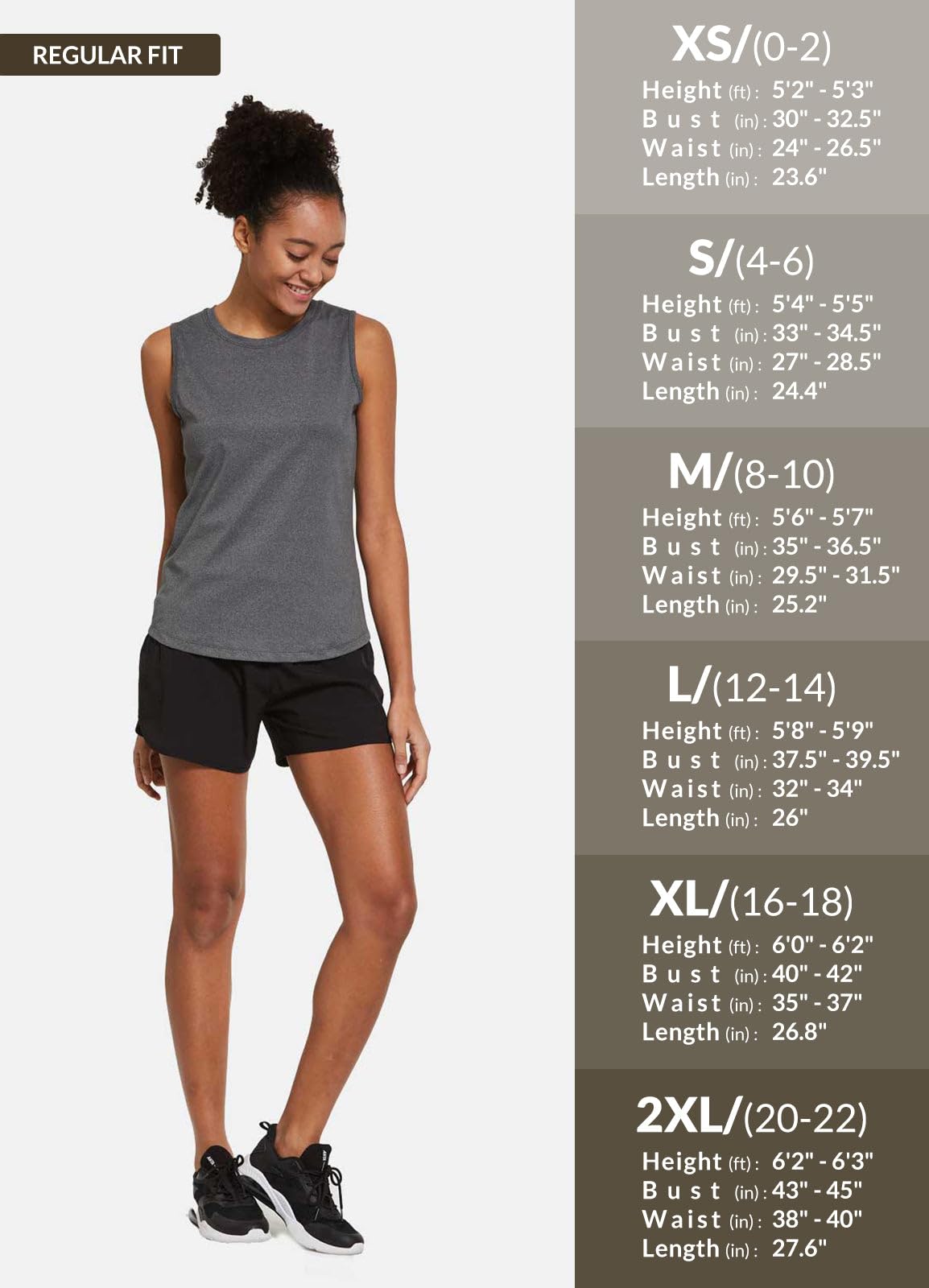 baleaf Workout Tank Tops for Women Sleeveless Running Shirts Activewear Gym Yoga Tops Black Size L