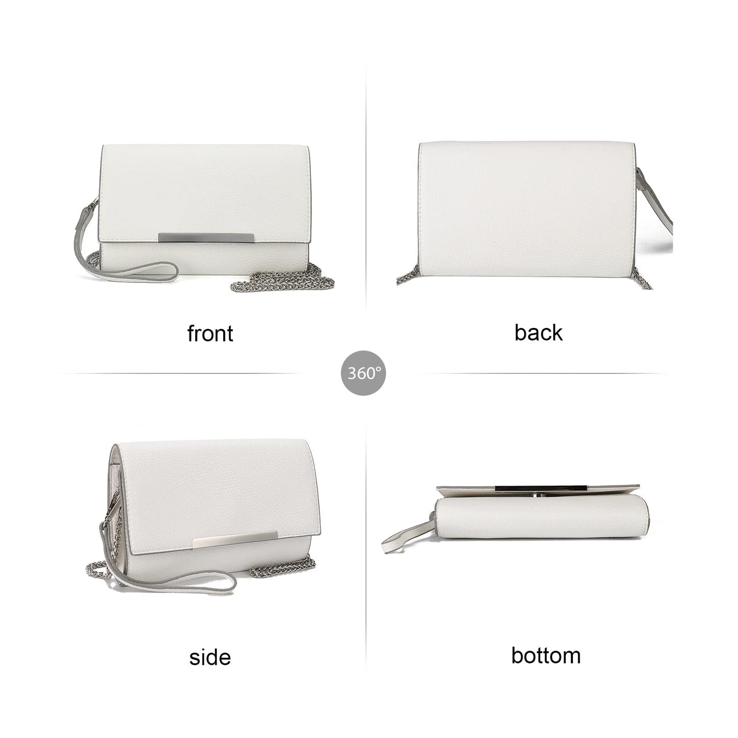 AFKOMST Versatile Clutch Purse for Women Wristlet Evening Bag and Small Summer Purse Crossbody for Formal Events or Daily Use