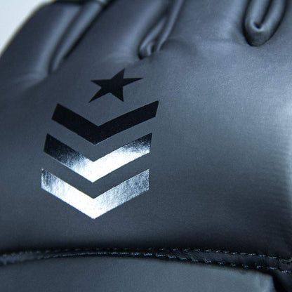 Revgear Premier MMA Grappling Gloves | Multi-Purpose, MMA, Kickboxing, Martial Arts and Boxing | Comfortable and Durable (Black/Black, Large)