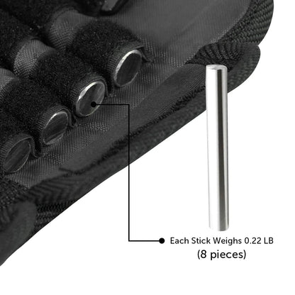 Pair of Adjustable Ankle/Wrist Weights Can Be Adjusted Weight Size - 2 x Weight Wraps Leg and Hand Weights For Walking Running Exercises - Adjustable Weights (2-LB Each (4-LB Total))
