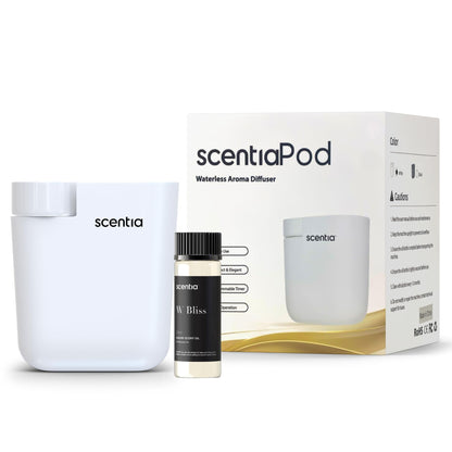Smart Plug-in Diffuser with App Control | Waterless Cold Air Diffuser | My Way Hotel-Inspired Scent Included | 500 Sq. Ft. Coverage | Mother's Day & Housewarming Gift | Black