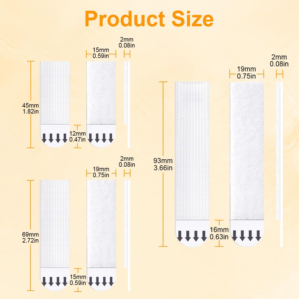 Picture Hanging Strips Heavy Duty Combination,32-Pairs(64 Strips) Adhesive Hook and Loop Mounting Tapes Damage Free No Nails Picture Hangers for Frame Hanging Poster Strips Christmas Decorations