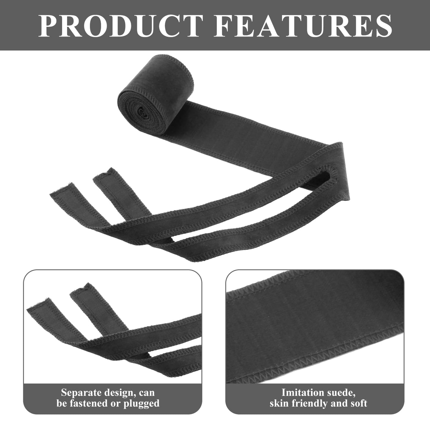 Renaissance Arm Wraps Medieval Faux Suede Bracers,Viking Hand Wraps, LARP Arm Guards Halloween Costume Accessorie (Black)
