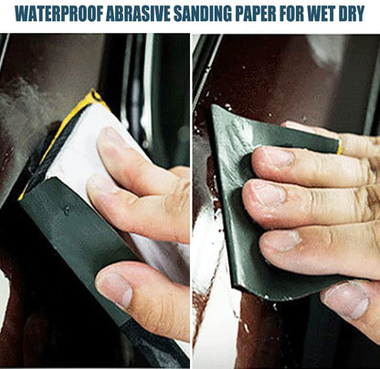 Utoolmart 120 Grit Sandpaper, 9 x 11 Inch Wet Dry Silicon Carbide Sandpaper, Hand Abrasive Sanding Sheets for Wood Furniture Metal Automotive Polishing 5pcs