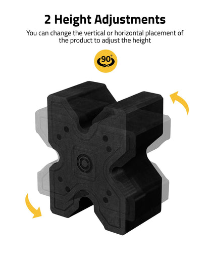 CVLIFE X-Block Shooting Rest for Rifles Gun Block Portable Recoil Reduction Bench Rest Lightweight Shooting Block Small Size