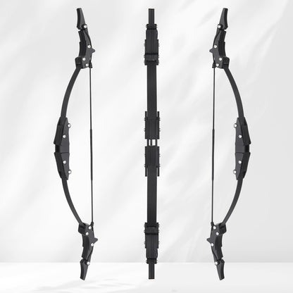 9.4inch Mini Lever Bow Recurve Bow Stainless Steel Includes 4 Arrows and Target Paper