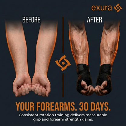Exura Spinning Rotator Burn Machine, Kinetic Arm Forearm Exerciser & Boxing Rotation Trainer with 12 LB Adjustable Resistance for Rotator Cuff, Shoulder Mobility, Grip & Wrist Strength Titan Training