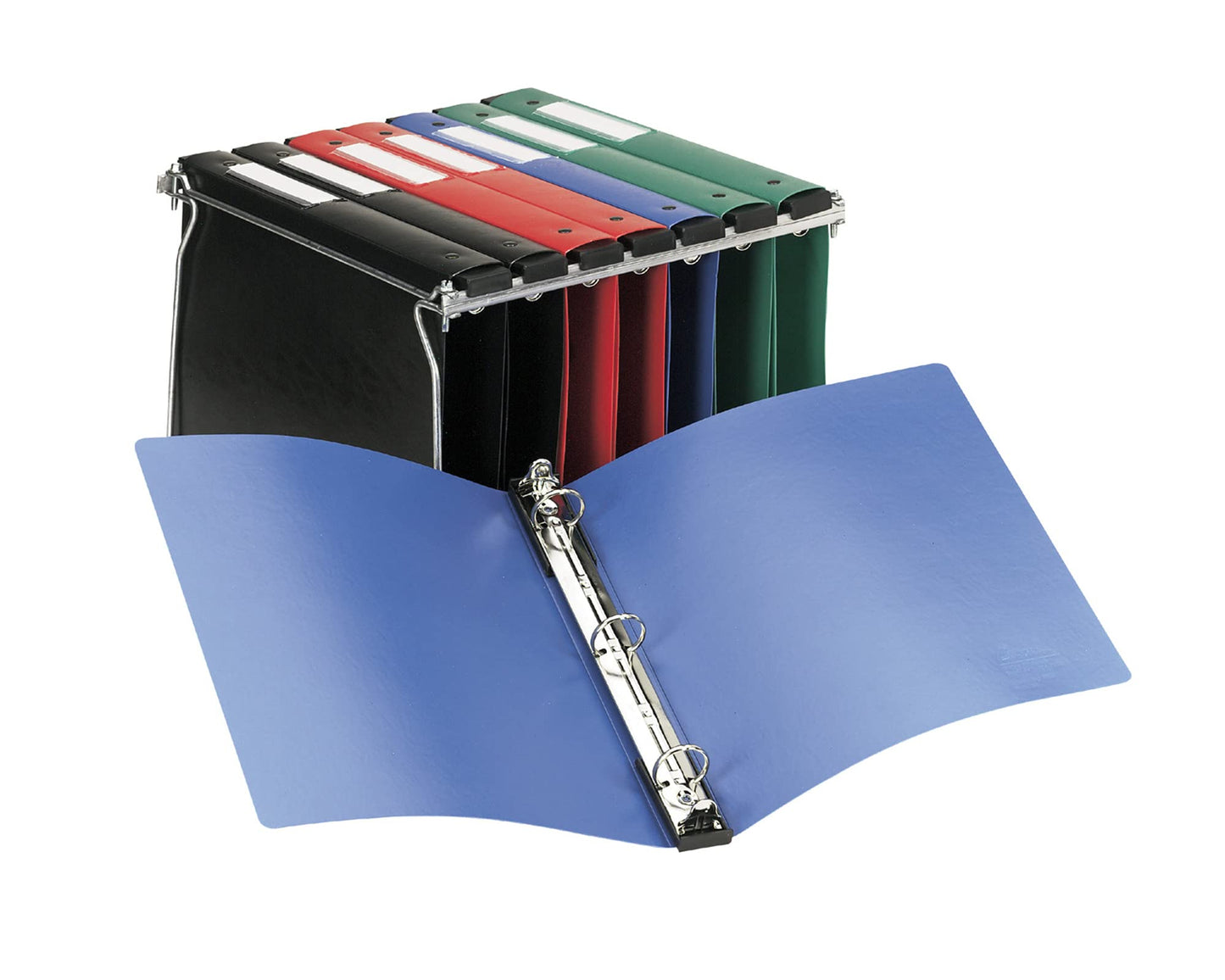 Avery Hanging Storage 3 Ring Binder, 1 Inch Round Rings, 1 Blue Binder (14800)