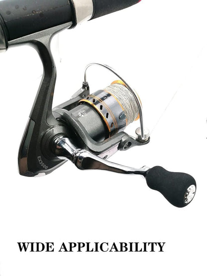 Fishing Spinning Reel Handle Replacement - All-Metal EVA Grip | 2 Pack, Large/X-Large