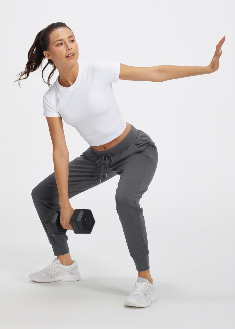 Libin Joggers for Women Petite/Regular/Tall Dance Sweatpants Athletic Workout Tapered Lounge Casual Teacher Pants for Running Yoga Cloths, Dark Grey 3XL
