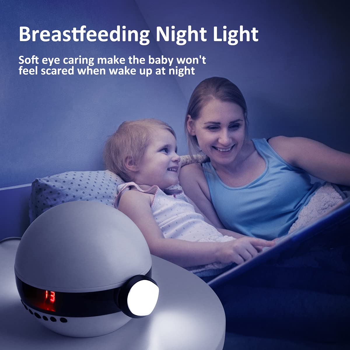 VANSHINIEER Night Light (Black-Remote)